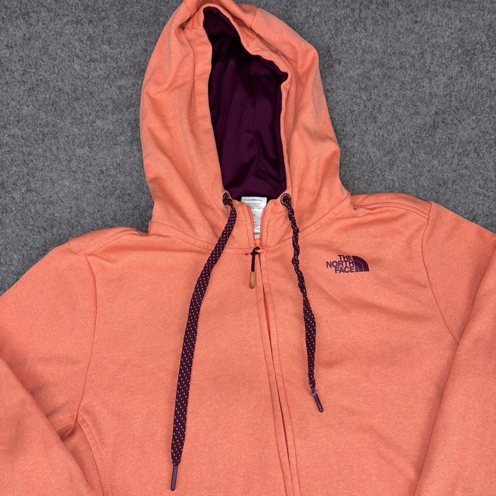 The North Face Jacket Women's Large Peach Purple Full Zip Outdoor Casual Hiking